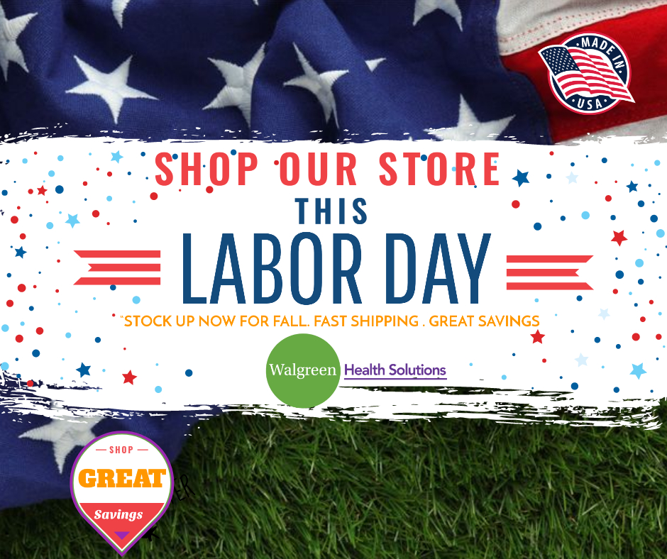 Walgreen Health Solutions Products Facebook Social Media Labor Day Shop Store Announcement