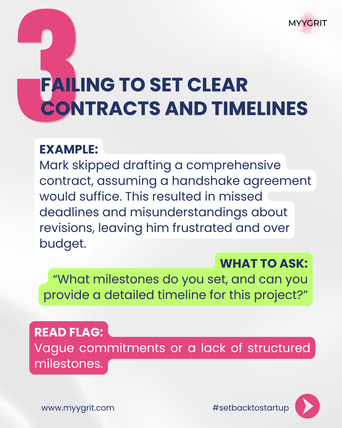 Website development red flag: Hiring a web designer without clear contracts. Learn why structured milestones and agreements are crucial for success.