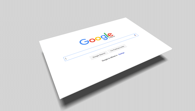 A 3D-rendered image of the Google search engine homepage, highlighting its importance in SEO and search rankings.